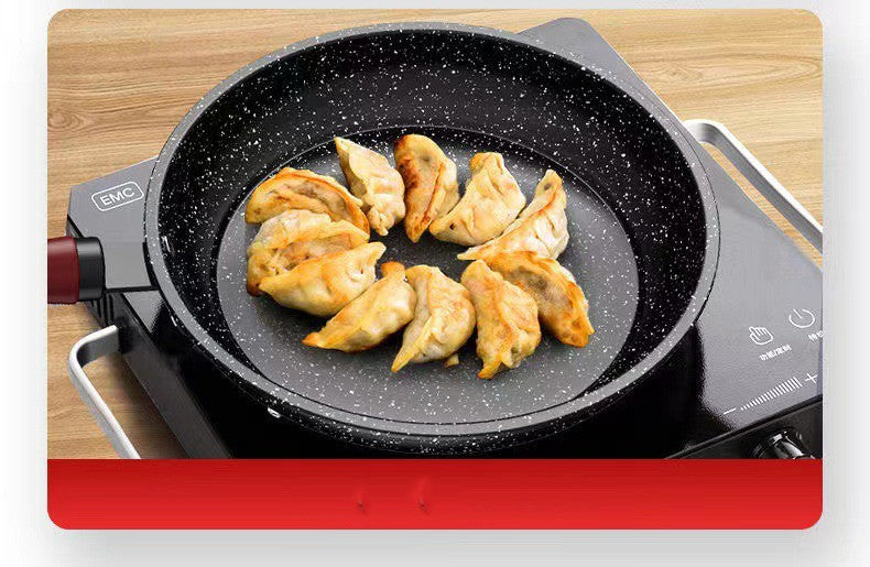 30cm Frying Pan Wok Pan Non-Stick Pan With Cover Household Kitchen Utensils Induction Gas Stove Universal Pot Steak Pancake Pan