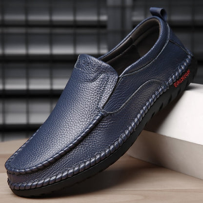 High Quality Leather Men Casual Shoes Breathable Mens Loafers Italian Luxury Brand Formal Mens Dress Shoes Slip-on Driving Shoes