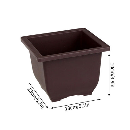 Vasos de Flores Retangulares de Argila Roxa Imitando Vasos para Plantas de Jardim ao Ar Livre Paisagismo Bonsai macetas para plantas
