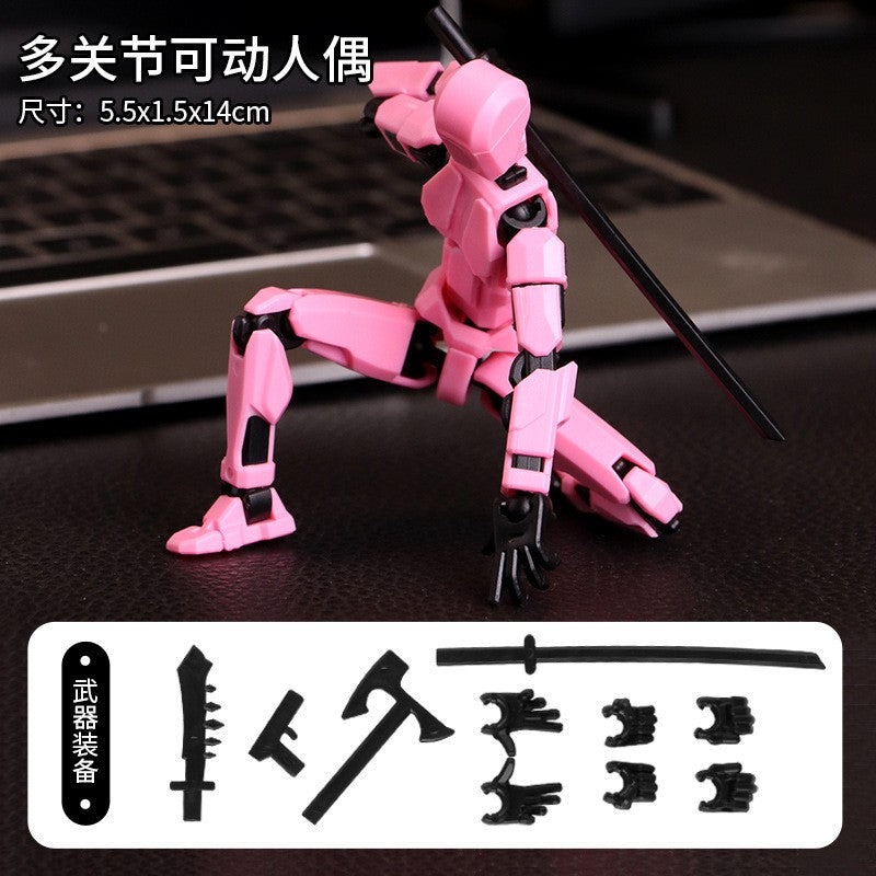 Titan Action Figure Robô Multifuncional Articulado com Múltiplas Juntas que se Transforma, Boneco Manequim Impresso em 3D, Brinquedo Ornamento para Crianças e Adultos, Presentes