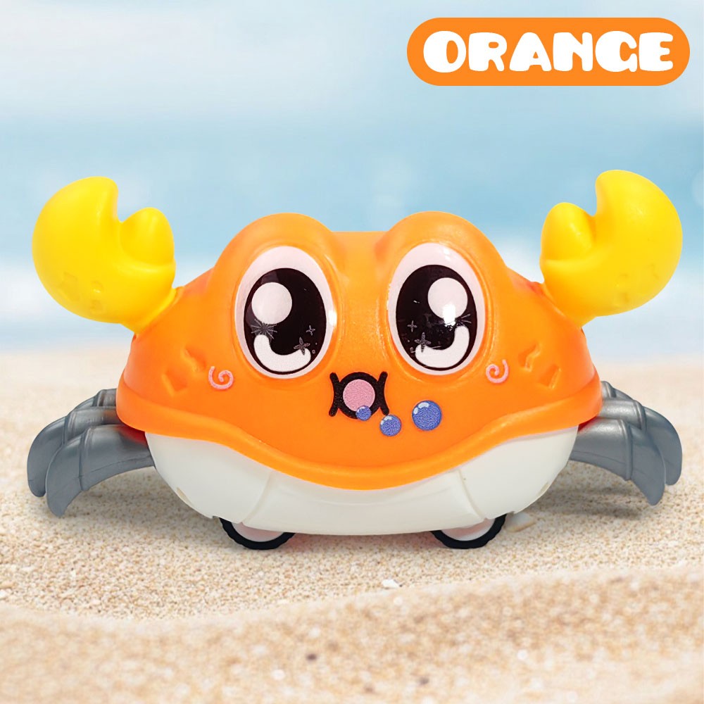 Children's Fun Double Return Force Left and Right Shake Simulation Crab Toy Baby Running Bubble Simulation Crab Crab Crawling
