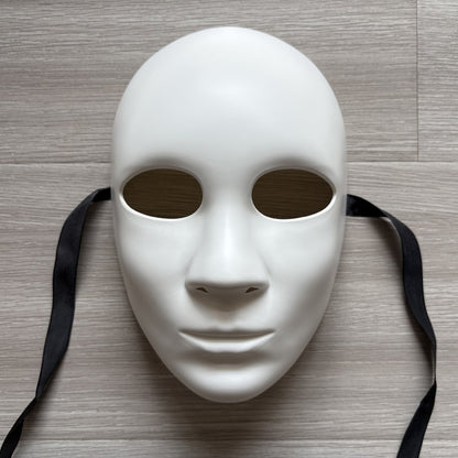 Blank Face Mask Cosplay DIY White Hand-Painted Doodle Thicken Plastic Masks Carnival Masquerade Halloween Party Costumes Props