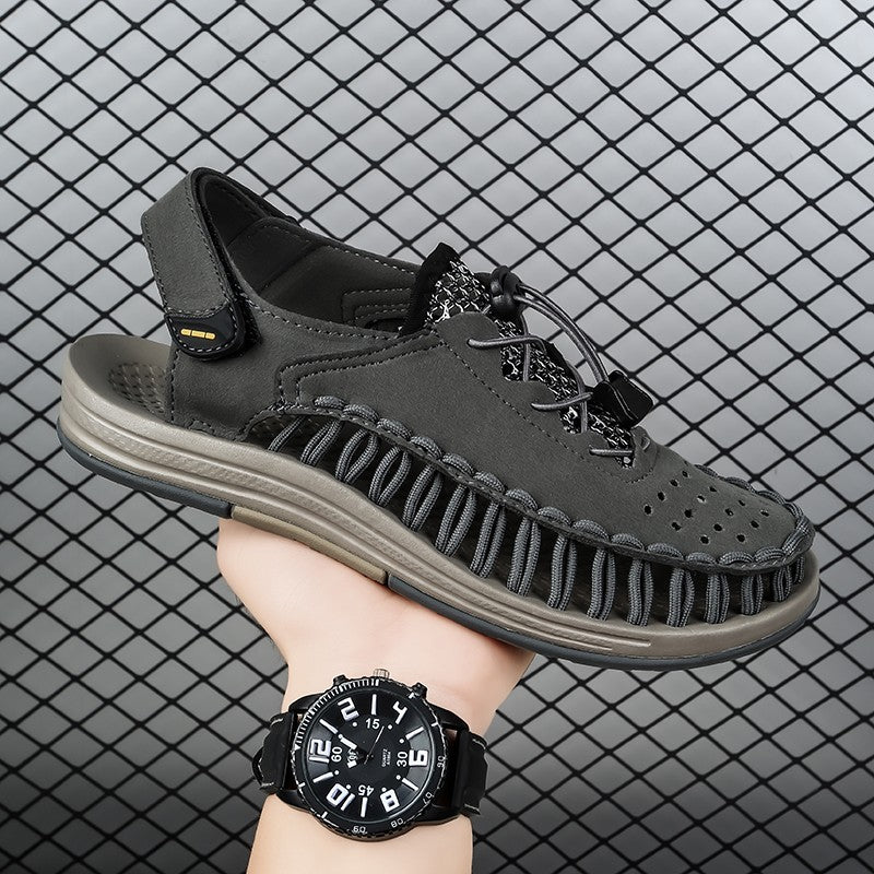 Summer New Sandals Fashion Handmade Weaving Casual Men Sandals Brand Designer Outdoor Walking Men's Shoes Summer Beach Shoes