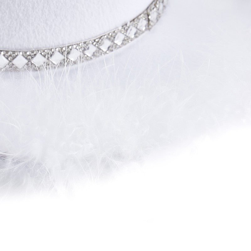 Women s Western Style Cowboy Hat with Feather Accents Wide Brim Sun Protection Cap for Outdoor Parties and Events