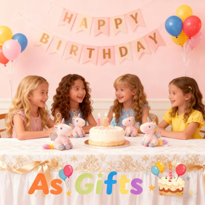 Mini Plush Unicorn Stuffed Animals Unicorn Party Favors Bulk Toys DIY Plush Keychain Stuffed Animal for Kids Party Favor