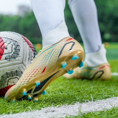 MenOutdoor Football Boots Professional Training Soccer Shoes Soccer Cleats Turf Futsal Match Grass Unisex Non-slip Breathable