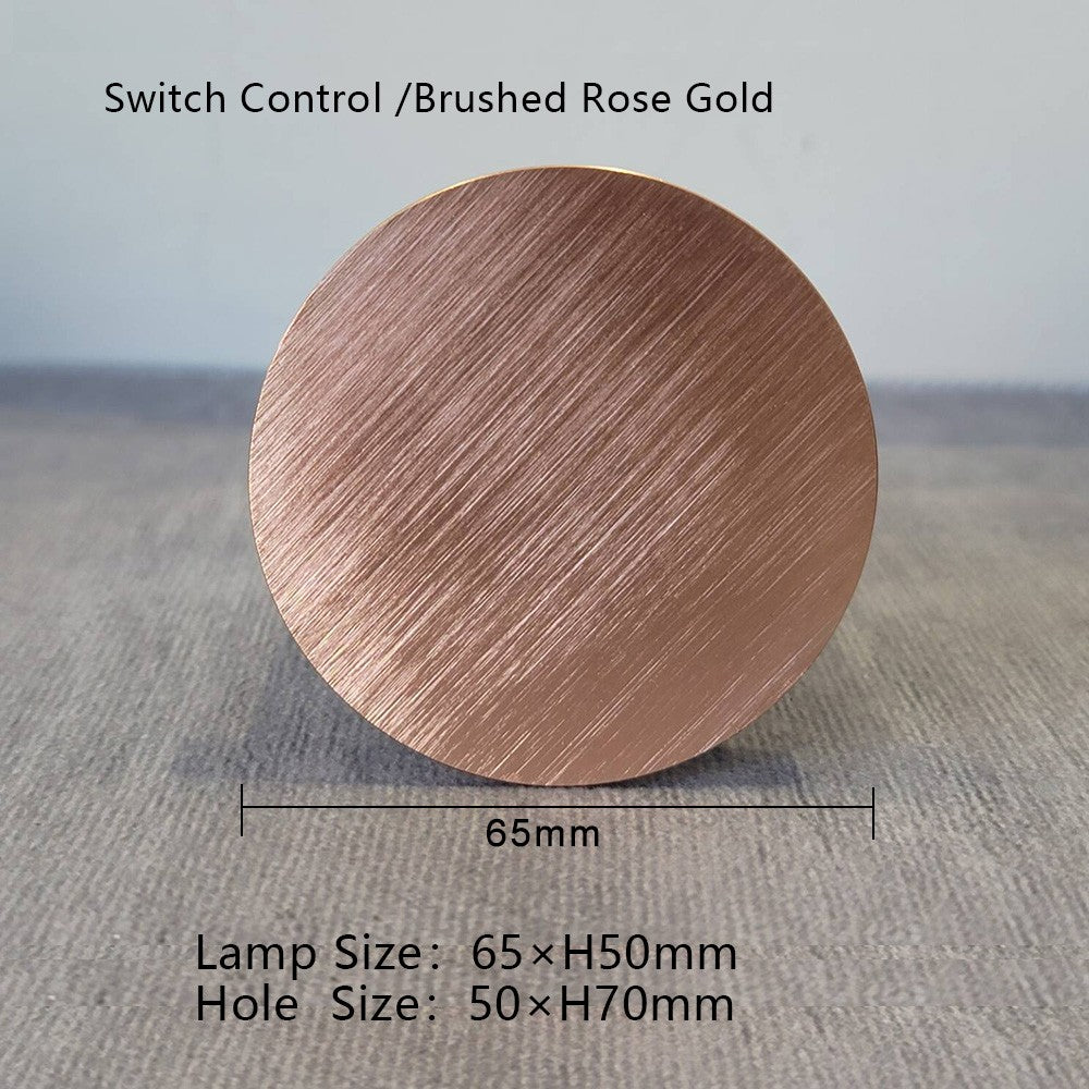 SANDIY Led Step Light Recessed Wall Lamp Round Stair Lighting Waterproof Indoor&Outdoor Luminaire for Bathroom Yard Balcony Deck