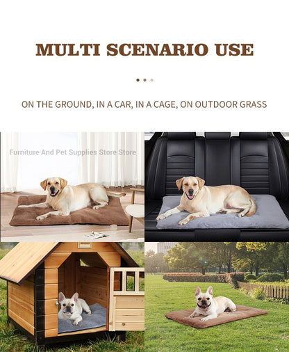 Almofada térmica autoaquecível para animais de estimação, almofada térmica extra quente para caixas de cachorro lavável antiderrapante, tapete para canil, suprimentos para cães e gatos de pequeno e médio porte