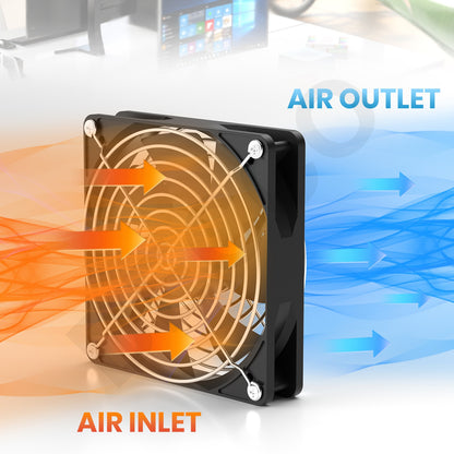 120mm 3000RPM Fan Cooling With Controller 12cm 12V 220V Btc Machine Chassis Workstation Cabinet Radiator Server Fan