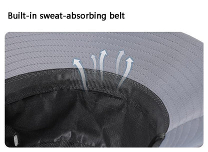 Chapéu de Pescador Masculino Verão Aba Larga Impermeável Proteção UV Boné de Sol Caminhada Pesca Escalada Safari Oversized Bucket Hats
