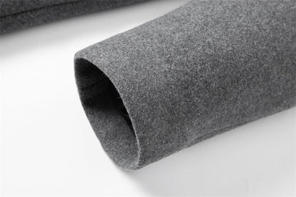 Woolen overcoat for men, fashionable middle-aged mid-length business casual windbreaker, men's woolen coat