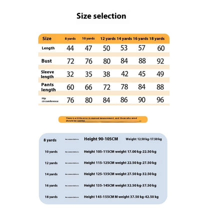 Lovely Melody Children Pajama Sets Cartoon Print Loose Soft Kids Sleepwear Suit Breathable Comfortable Nightdress Autumn Winter