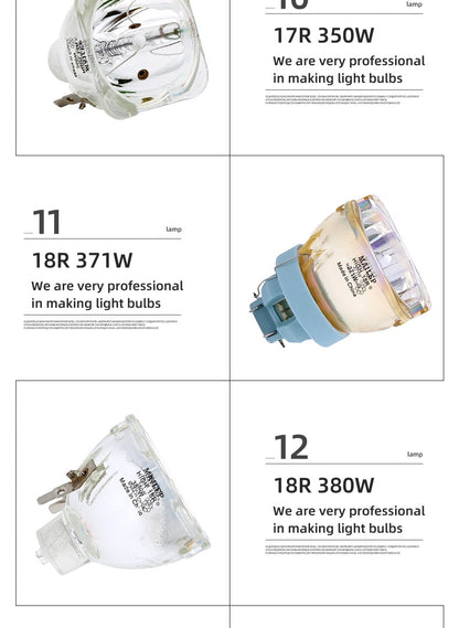 Stage Light 200W 5R / 7R 230W Metal Halide Lamp Moving Beam Lamp 230 Beam Platinum Metal Halogen Lamps Follow Spot