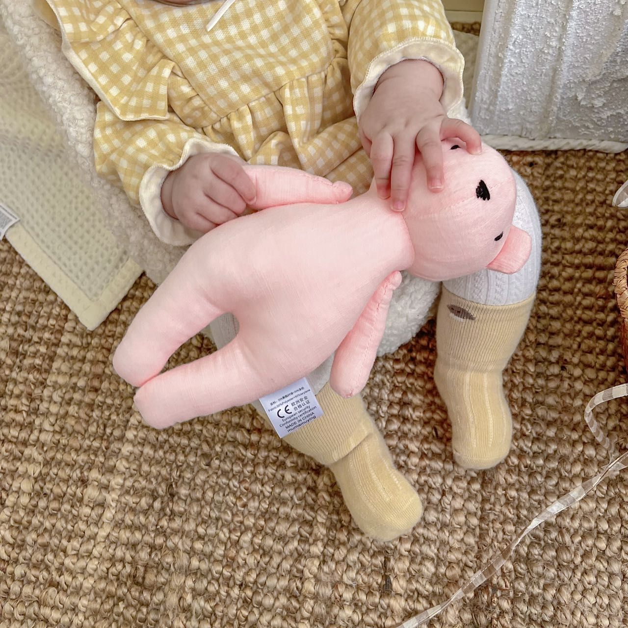 2024 New Little Bear Cloth Art Doll Cute and Creative Cloth Doll Doll Doll Adorable Baby Comfort Toy