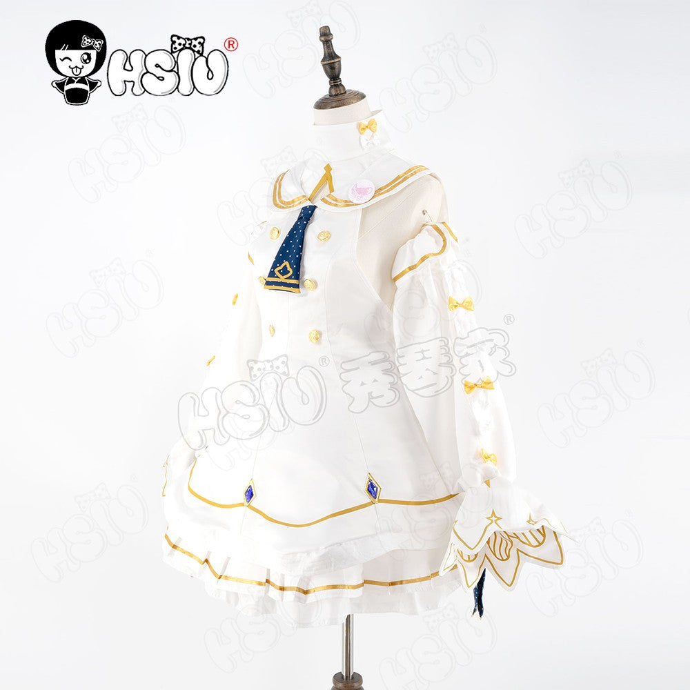 Yurizono Seia Cosplay Clothing Wig Fiber synthetic wig?HSIU ?Full Costume Skirt Set Yellow Long Wig Game Blue Archive cosplay