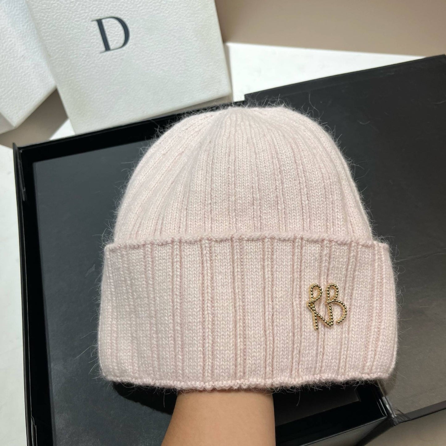 Women Ribbed Stretch Knit Beanie Soft Slouchy Wool Hat Extreme Cold Weather Warm Ear Protection Winter Fashion Cap