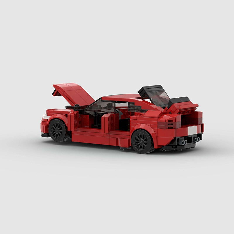 MOC Speed Sports Super Carro de Corrida Blocos de Montar DIY Tijolos Cidade Rally Técnico Grande Veículo de Corrida Presente de Natal Brinquedo