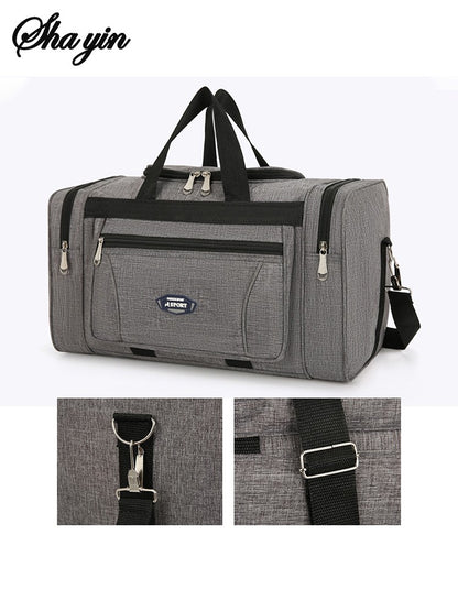 Oxford Waterproof Men Travel Bags Hand Luggage Big Travel Bag Business Large Capacity Weekend Duffle Travel Bag Fitness Bag