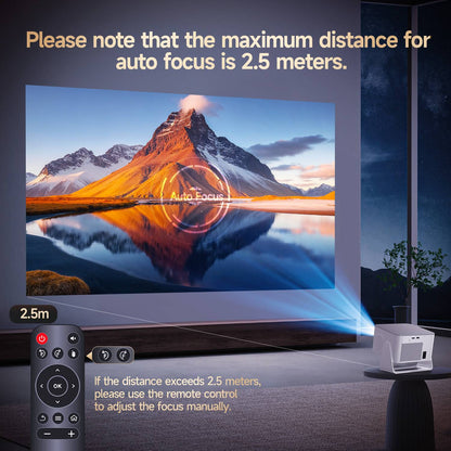 Magcubic 900ANSI Projetor Android 14 Foco Automático Suporte 8K Nativo 1080P Com Wifi6 BT5.4 16G Allwinner H726 Portátil HY350Max
