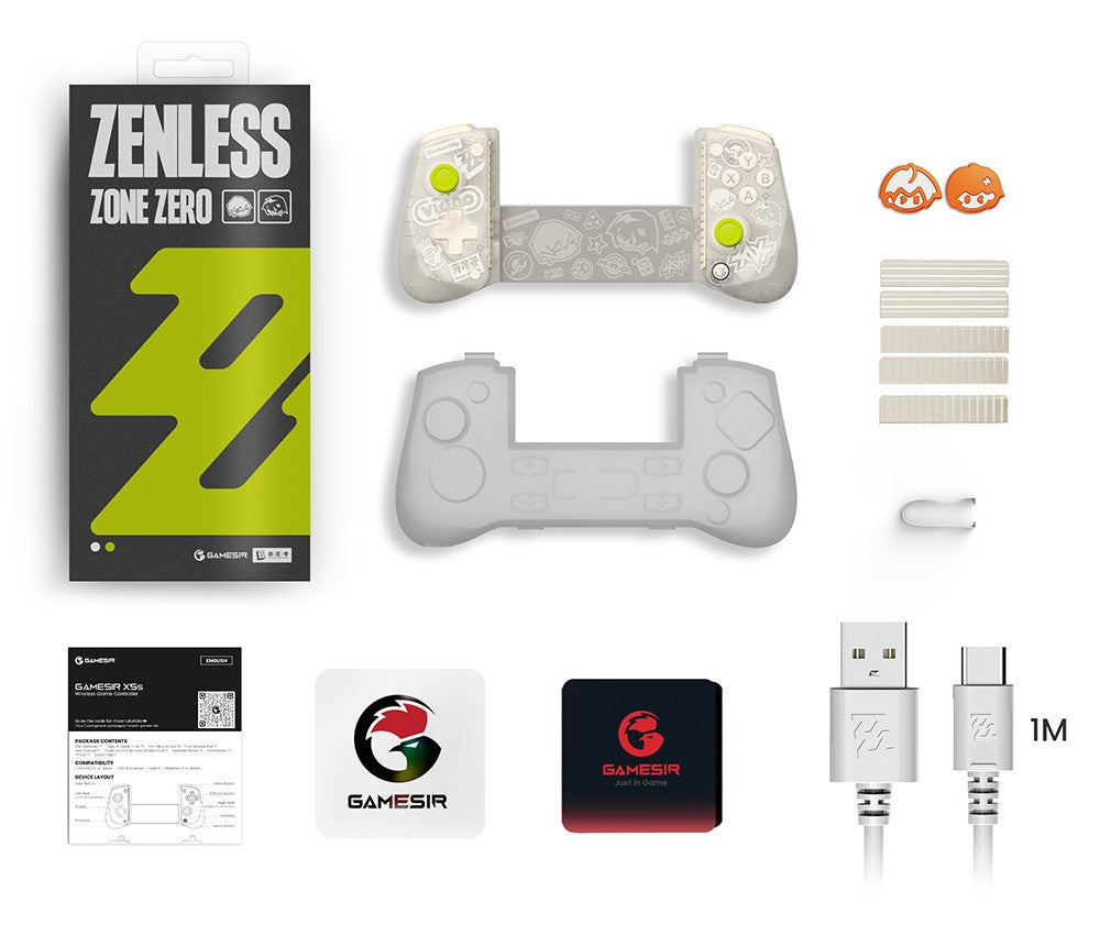 GameSir X5s Wireless Mobile Gaming Controller for Android iOS PC Gamepads Nintendo Switch 2/1 Controle 6-Axis Gyro HD Rumble