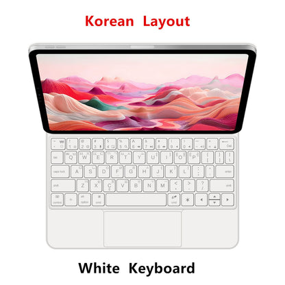 Capa Smart Magnetic Book Folio Magic Keyboard para iPad 11ª 10ª Geração 2025 iPad A16 11ª 11" A3354 A3355 A3356 A2696