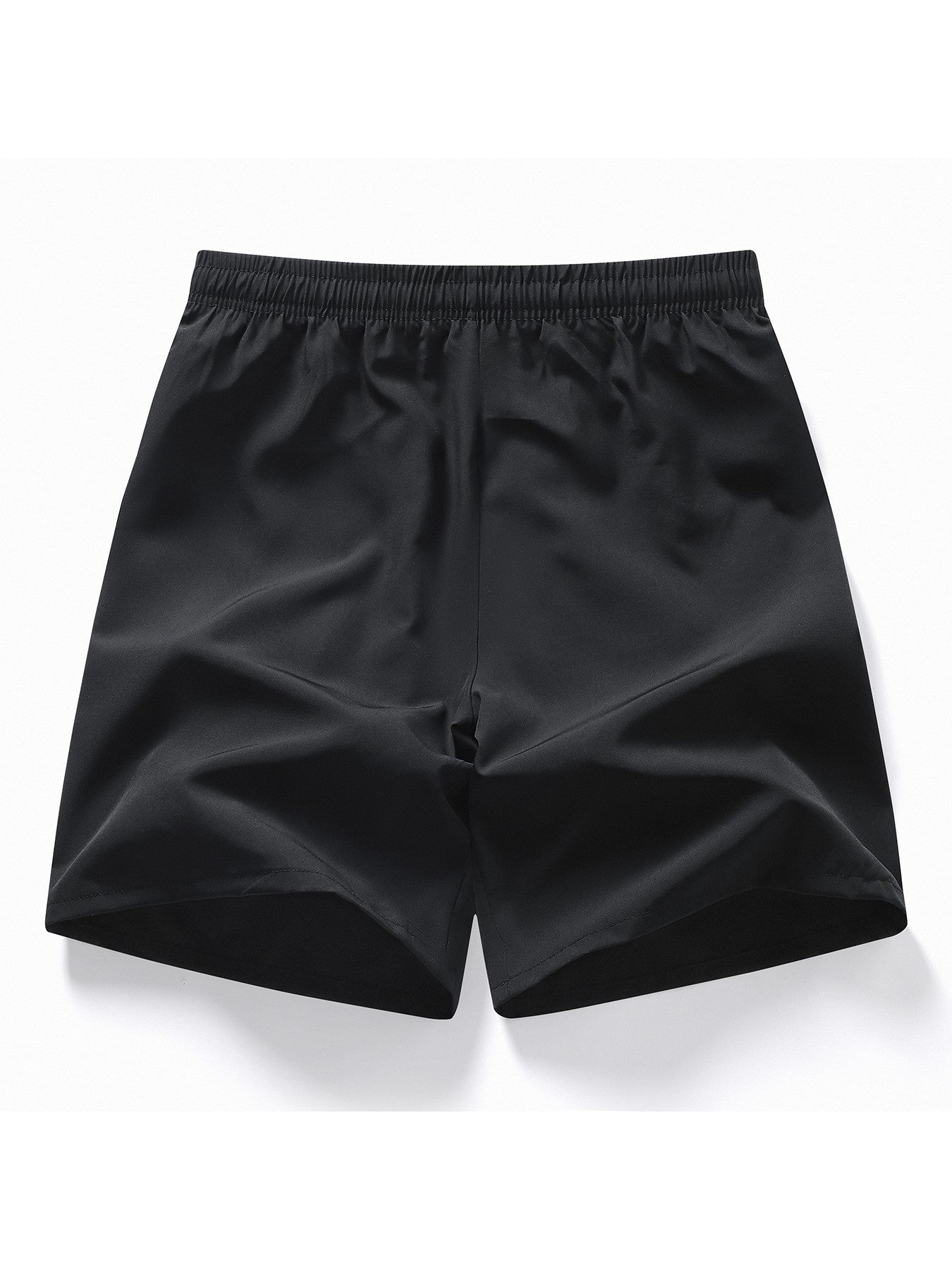 7 pairs of men's casual sports shorts - wrinkle-resistant polyester blend, loose fit with adjustable drawstring waistband and si