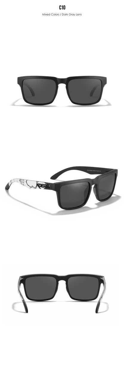 KDEAM PLUS Size Fishing Sunglasses Men 64mm Width Larger Size Polarized Sunglasses For Driving Night Vision Goggles