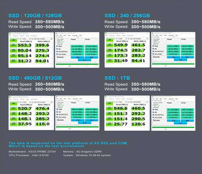 Unidade de Estado Sólido KOOTION SATA3 2.5 Polegadas 2TB 1TB 512GB 480GB 256GB 240GB 128GB 120GB SSD Discos Rígidos Internos Para Desktop Laptop