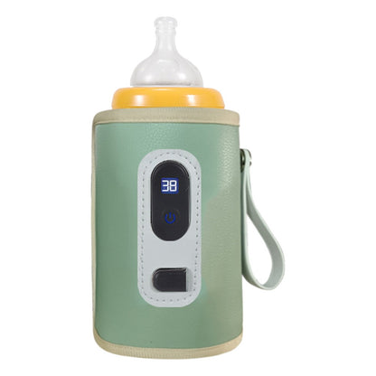 USB Baby Bottle Heater 5 Gear Adjustable Temperature Display Baby Bottle Heating Warmer 38°C-55°C for Outdoor Car Travel