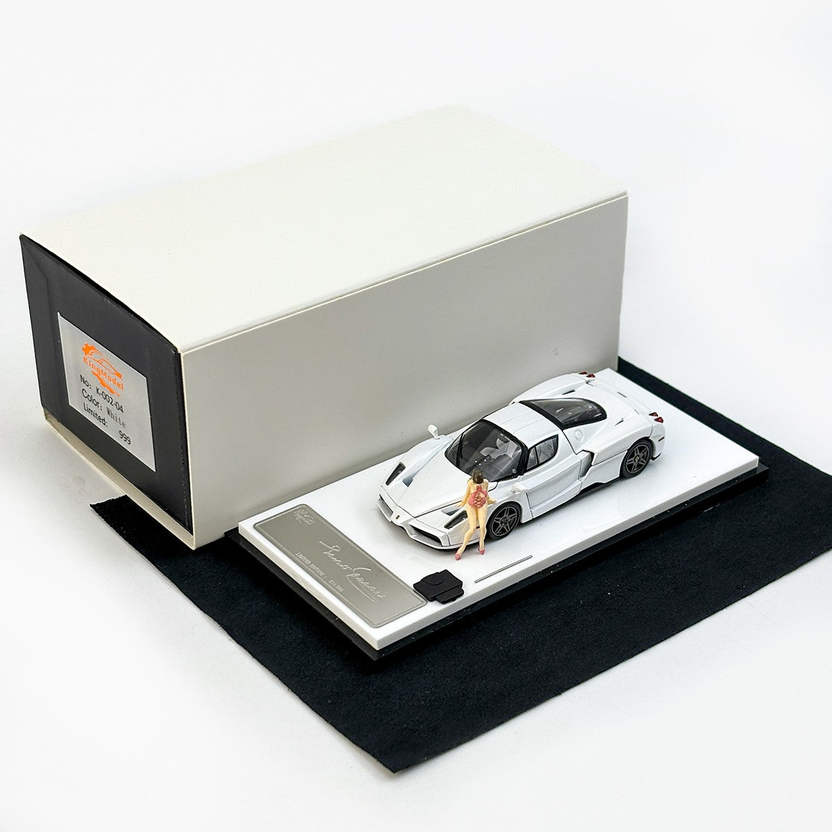 Rei Modelo 1:64 Edição Enzo Figura Simulação Liga Abre-Tampa Miniatura Die-Cast Carro Modelo Personalizado Brinquedos Presente Ornamento Colecionável