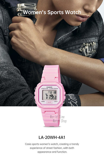 Casio Women's Watch Bright Colors Fashionable Simple Design LA-20WH Series