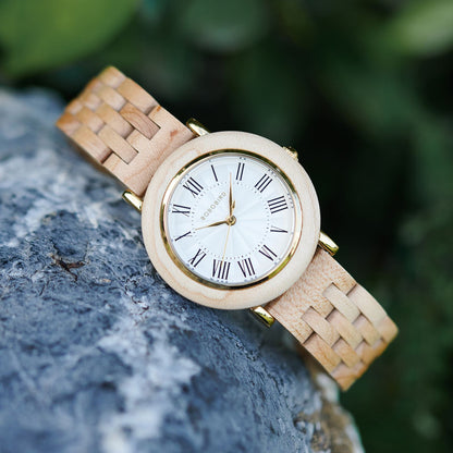 BOBO BIRD Women’s Custom Wooden Watch – Eco-Friendly Personalized Gift Quartz Wristwatch with Engraving Option Dropshipping