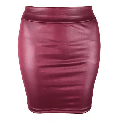Women Summer Mini Skirts High-waist Slim Fittness Hip Pencil Skirts Vintage Body