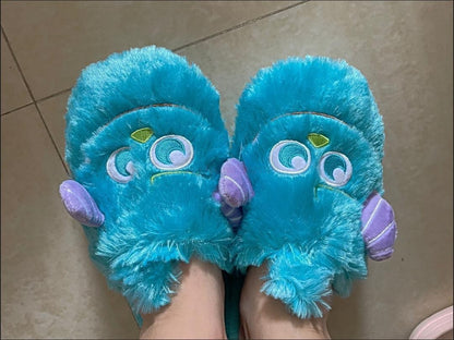 Pantufa de Anime Universidade Monstros Disney Monstros SA Mike Wazowski Sullivan Quente de Inverno Antiderrapante Desenho Animado Sapatos Domésticos