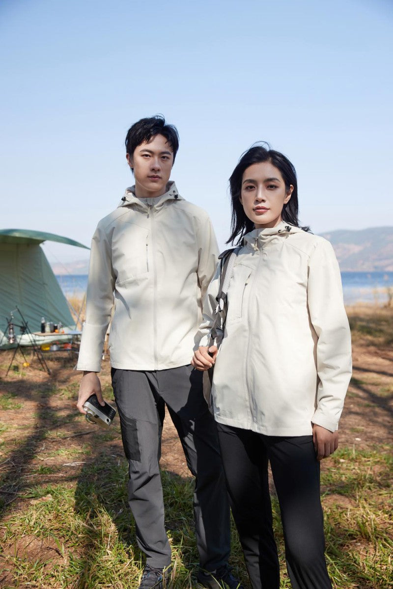 Casual jacket hooded jacket cardigan custom printable embroidered logo men's and women's outdoor windbreakers workwear