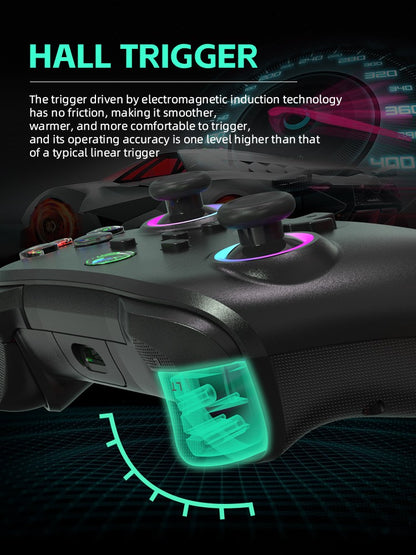 DATA FROG Turbo Programmable Wireless Pro Gamepad Compatible With Switch OLED LITE PC Android