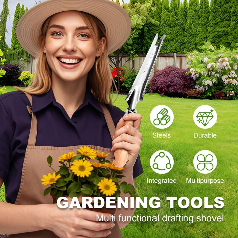 1pc Weed Puller,Garden Crack Weeder,Easily Remover Weed Tool for Yard Hoe Gardening Tools,Stainless Steel,Rake Sharp Tines