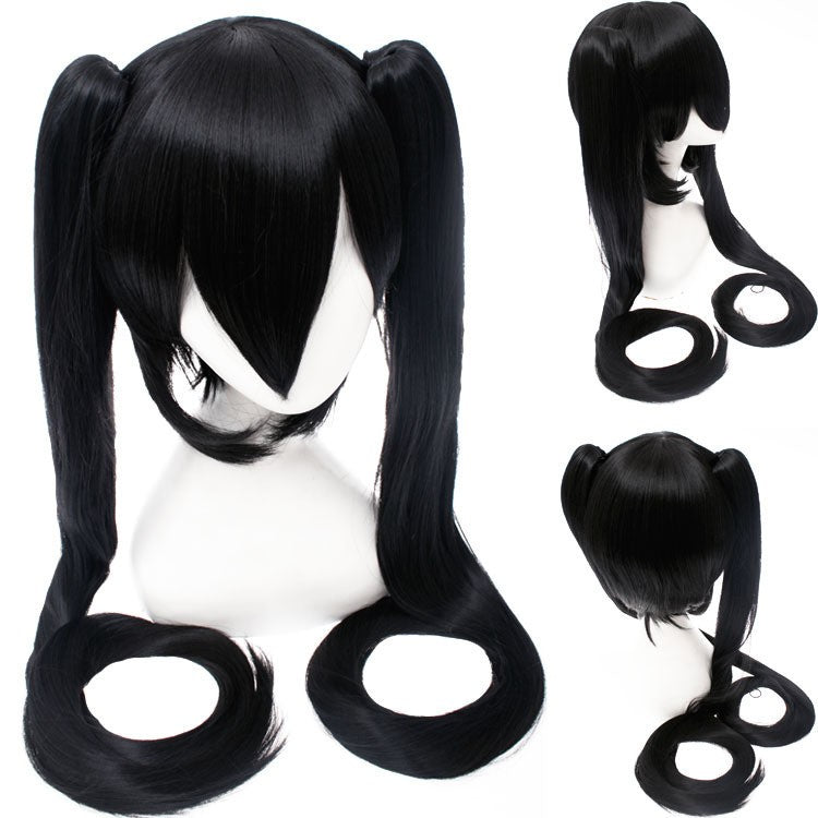 120CM Long Synthetic Hair Clips 2 Ponytails Lolita Green Pink Heat Resistant Party Wigs Synthetic Hair Hatsune Miku Wig Cosplay