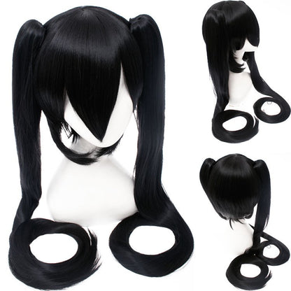 120CM Long Synthetic Hair Clips 2 Ponytails Lolita Green Pink Heat Resistant Party Wigs Synthetic Hair Hatsune Miku Wig Cosplay