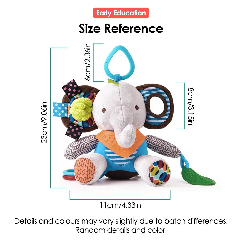 Brinquedos Montessori para Bebês, Bonecas de Pelúcia Macias Kawaii, Brinquedos de Carrinho de Bebê, Pingentes de Animais para Meninos e Meninas Recém-Nascidos, Presente de Aniversário para Crianças Pequenas