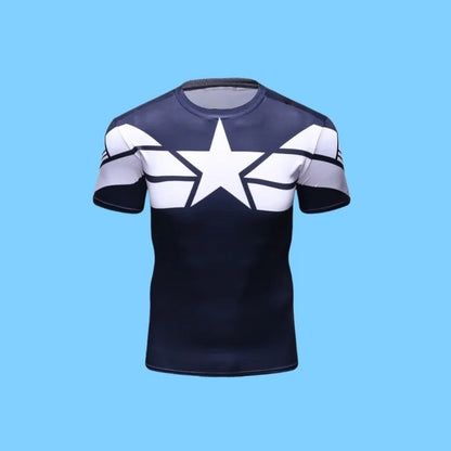 MOTO-Men's 3D printed street fashion trend spider series summer quick drying short sleeved T-shirt