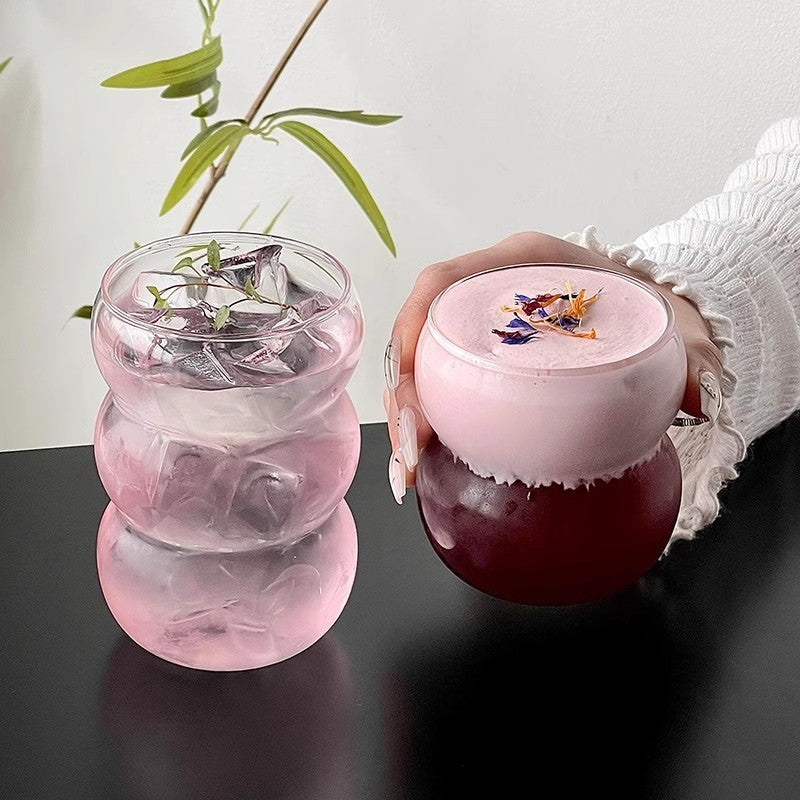 Copo de Vidro Transparente 350/550ml Copo de Café Gelado Com Canudo Copo de Sobremesa Suco Leite Caneca de Copos de Coquetel de Festa Xícara de Chá