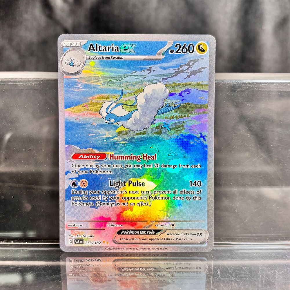 Coleção de Cartas PTCG Holográficas Charizard Pikachu Mew EX Cartas Avulsas PKM Foil Gengar VMAX Skyridge (SK)