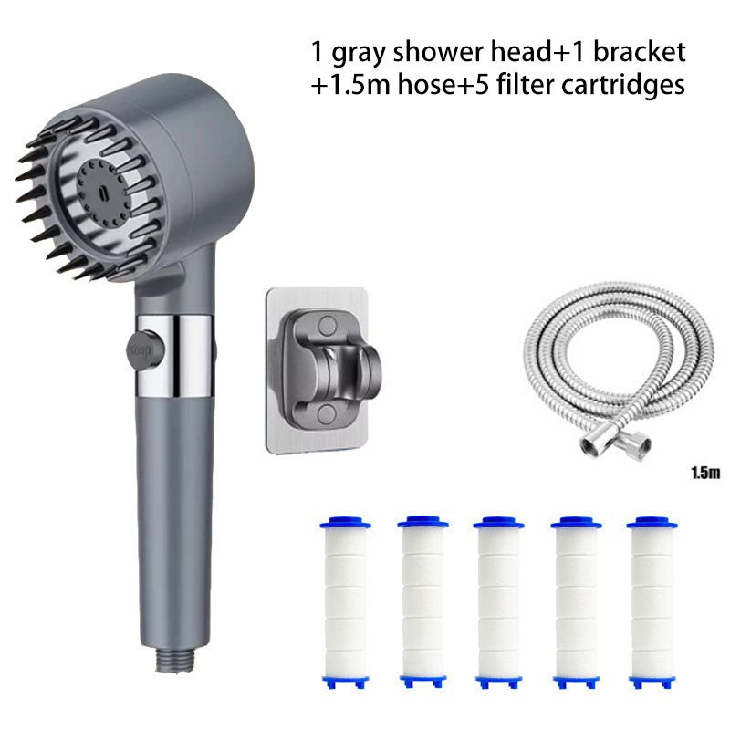 Shower head Shower Filter with Four Modes Bathroom Accessories Head Massage Shower Accessories Shower Knobs Home Furnishings