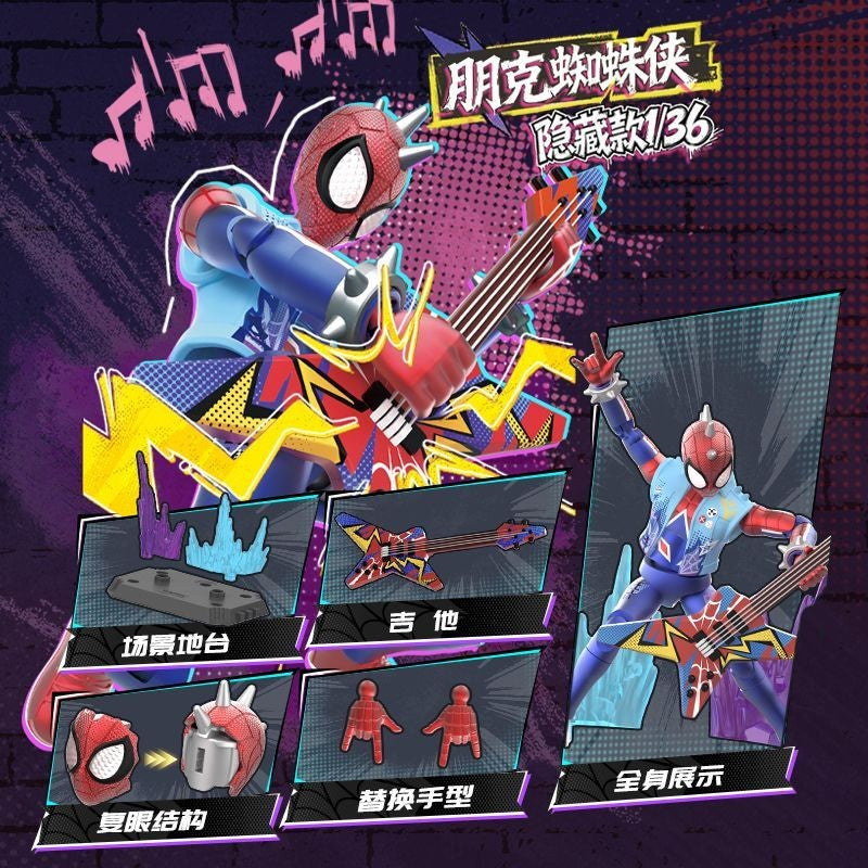 Bonecos de Montar Blokees Hobie Brown Spider-Man Duende Verde Homem-Areia Electro Shocker Spider-Man 2099 Brinquedos de Coleção Montáveis Presentes