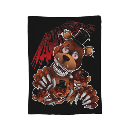 FNAF At Freddys Blankets Fleece Textile Decor Multi-function Super Soft Throw Blankets for Sofa Bedroom Bedspreads