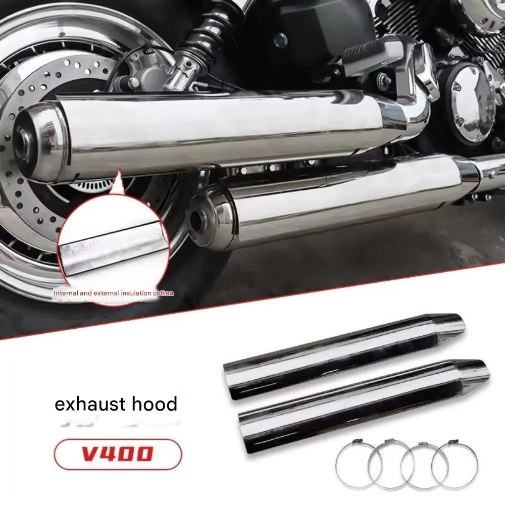For Lifan V400 modified exhaust heat shield anti-scalding shield 304 stainless steel exhaust protection shield modification