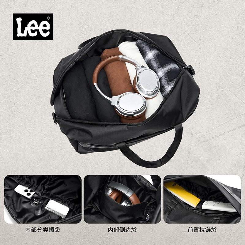 LEE Business Fitness Travel Bag Large-Capacity Shoulder Bag Men Women Duffle Bag Waterproof Oxford Leisure Traveling Sports Use