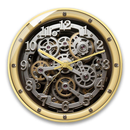 A European-style Retro Clock That Imitates A Mechanical Feel A Wall Clock for Home Use in The Living Room