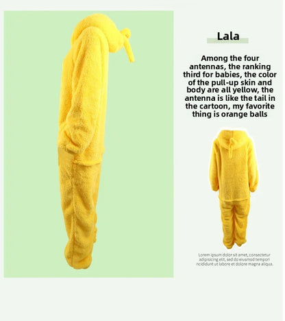 Adorable Baby Antenna Winter Pajamas Adult Children Boys Girls Cartoon Home Clothes Overalls Sleepwear for Teenage Girls